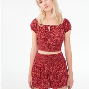 AERO outfit - off the shoulder top & soft shorts